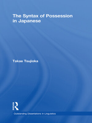 cover image of The Syntax of Possession in Japanese